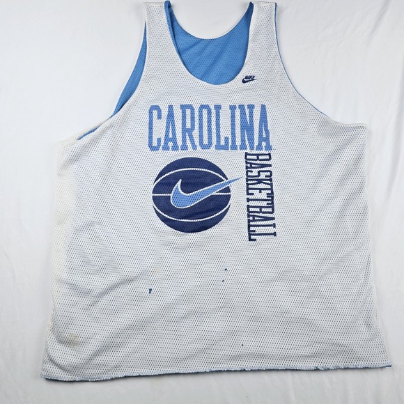 Vintage Nike UNC North Carolina Tar Heels Basketball Practice Reverse Jersey 2XL - Picture 8 of 9